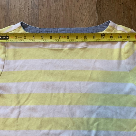 Nautica Striped Yellow and White Women's Top - Picture 5 of 8